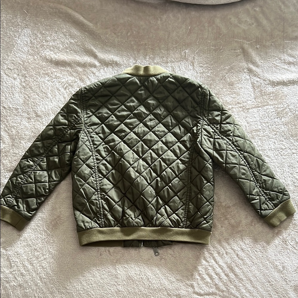 Ralph Lauren Olive Quilted Bomber Jacket - Picture 5 of 5